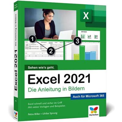 Excel 2021, Taschenbuch von Petra Bilke,Ulrike Sprung, Vierfarben, 978-3-8421-0850-9