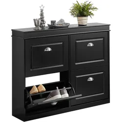 SCHUHSCHRANK Schwarz
