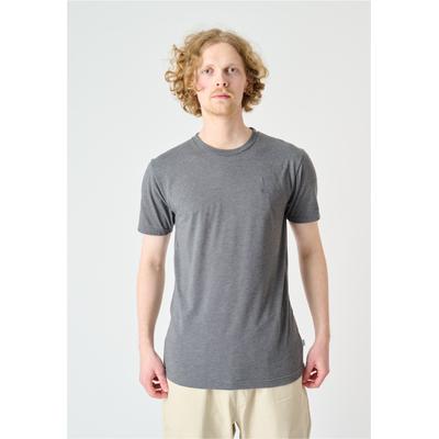 T-Shirt CLEPTOMANICX "Basic", Herren, Gr. M, grau, 50% Baumwolle, 50% Polyester, unifarben, normal, Rundhals, Shirts T-Shirt, im klassischen Design