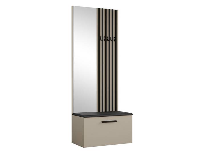 GARDEROBENSCHRANK MODULO 80,6/204/40 cm Modern Garderobe-Set Kaschmir