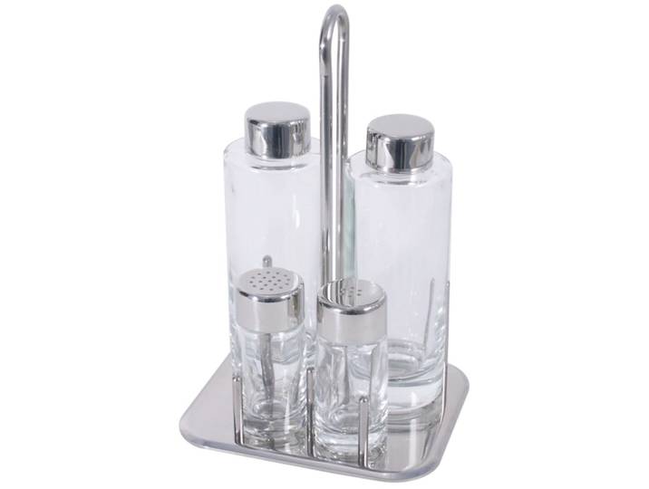 Menage Contacto Bander silber Edelstahl Set