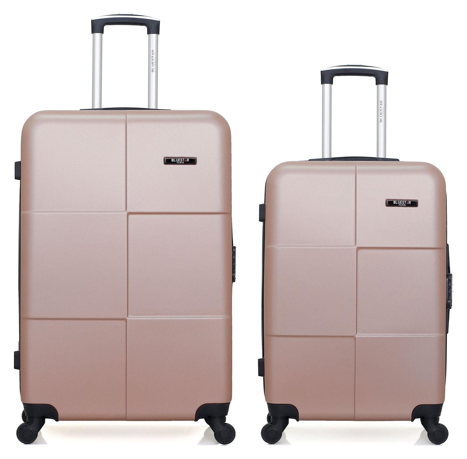 BLUESTAR - 2er-Set - Großer Koffer und Wochenendkoffer MIAMI