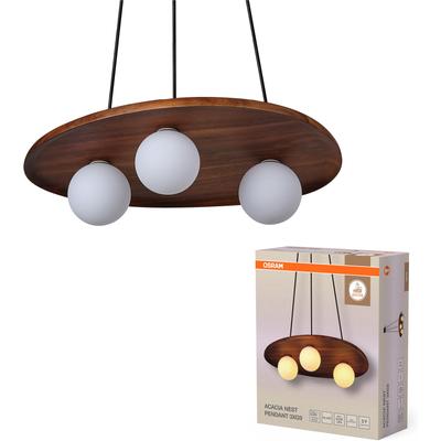 OSRAM Pendelleuchte "Decor Acacia-Wood Nest", braun, akazie, 1 Stk., Leuchten, braun, Fassung G9, Pendelleuchte