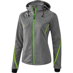 Erima Softshelljacke Function Damen - grau melange/green gecko -