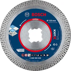 Bosch EXPERT HardCeramic X-LOCK Diamanttrennscheiben für kleine Winkelschleifer, 125x22.23x1.6x10 - 2608900658