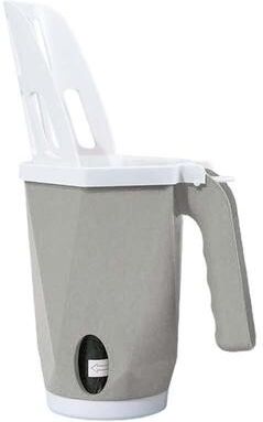 United Cat Litter Scoop With Built In Waste Bin & Removable Storage Compartment gray