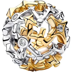 Pandora 765042C01 Bead-Charm Konstellation Durchbrochen Bicolor