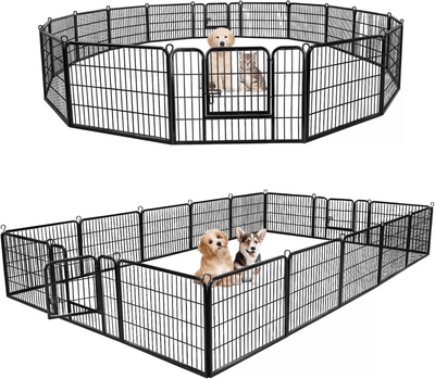USA Free Shipping Shop Portable 16 Panel Dog Playpen, Detachable Fence For Outdoor, RV & Yard Use Portable 16 Panel Dog Playpen, Detachable Fence For Outdoor, RV & Yard Use