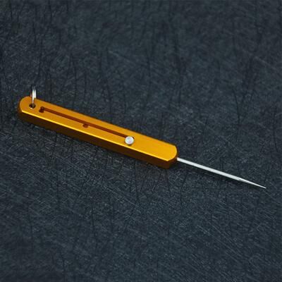 Modern Mode Marketplace Portable Titanium Toothpick Keychain Reusable Metal Fruit Pick Portable Titanium Toothpick Keychain Reusable Metal Fruit Pick