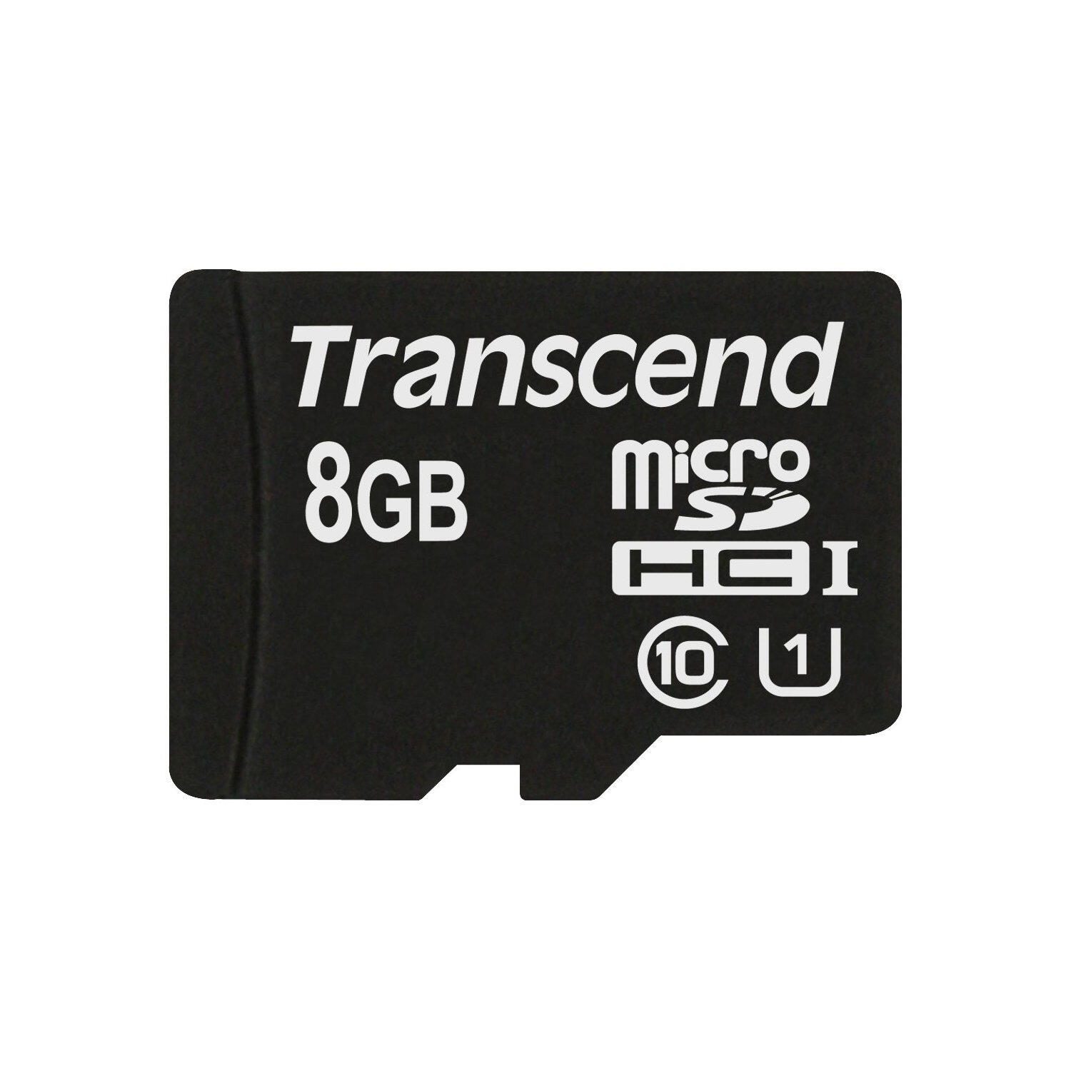 Transcend USDCU1 microSDHC Speicherkarte 8 GB TS8GUSDCU1