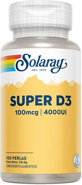 Solaray Super D3 100 mcg 100 Pérolas
