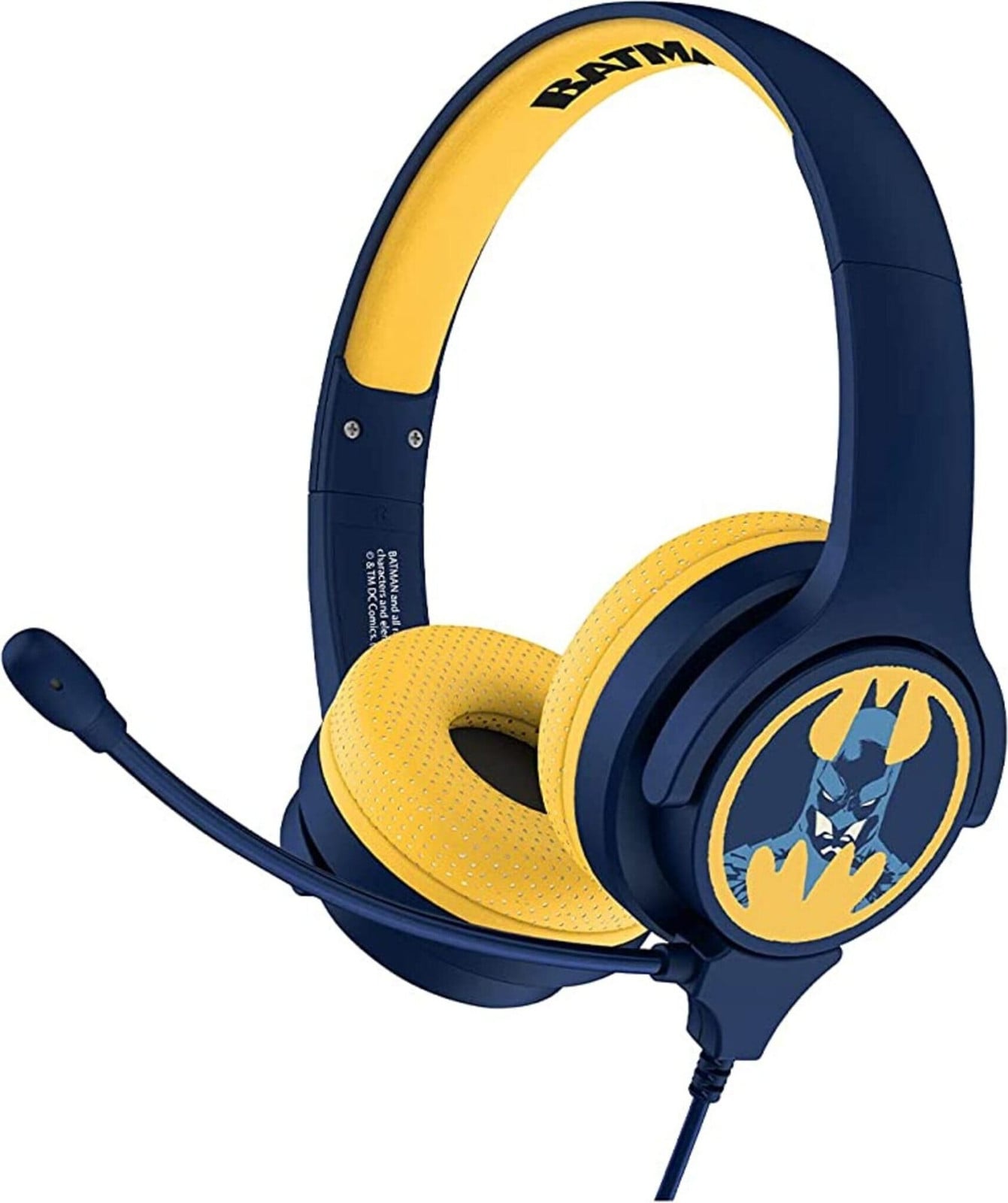 OTL Technologies Batman Kinderhoofdtelefoon - Zwart en Blauw - Interactief en Geschikt voor Gaming
