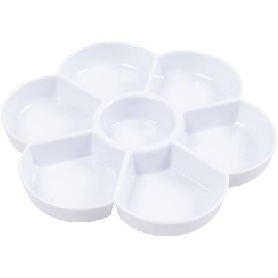 Creativ Company Blumen-Farbpalette, D 17,5 cm, Weiß, 1 Stk