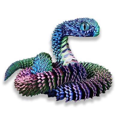 3D Gedruckte Tiere Set 3D Gedruckte Schlangenspielzeuge 3D Gedrucktes artikuliertes flexibles Fidget Spielzeug 3D Gedruckte Tiere Exquisites süßes Haustierspielzeug Erwachsene Fidget Spielzeuge