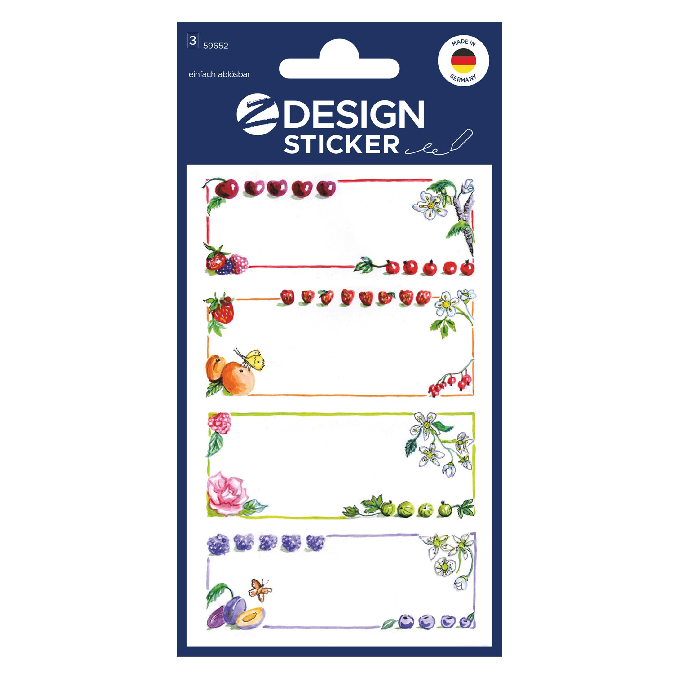 Z-Design Aufkleber Home Fruchtrahmen (12 Sticker) (59652)