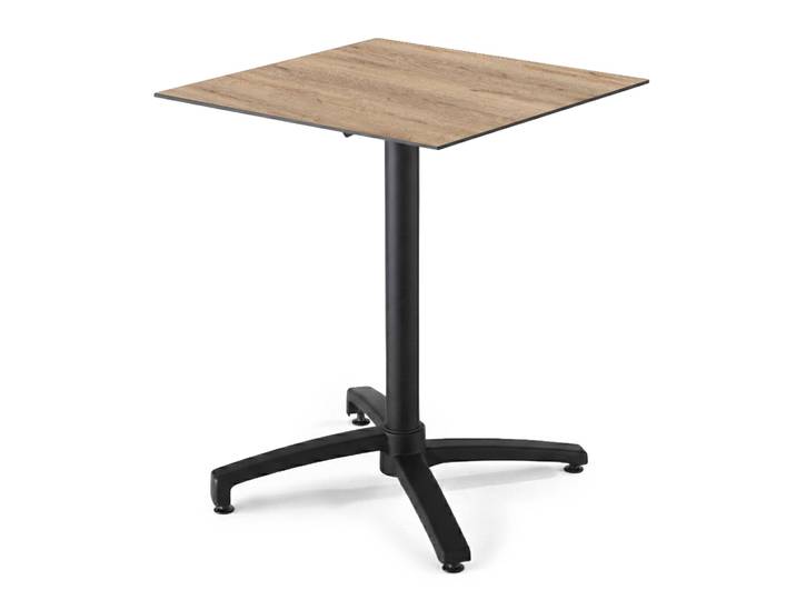 Table De Terrasse 70 Cm Inclinable Stratifié Chêne Brut