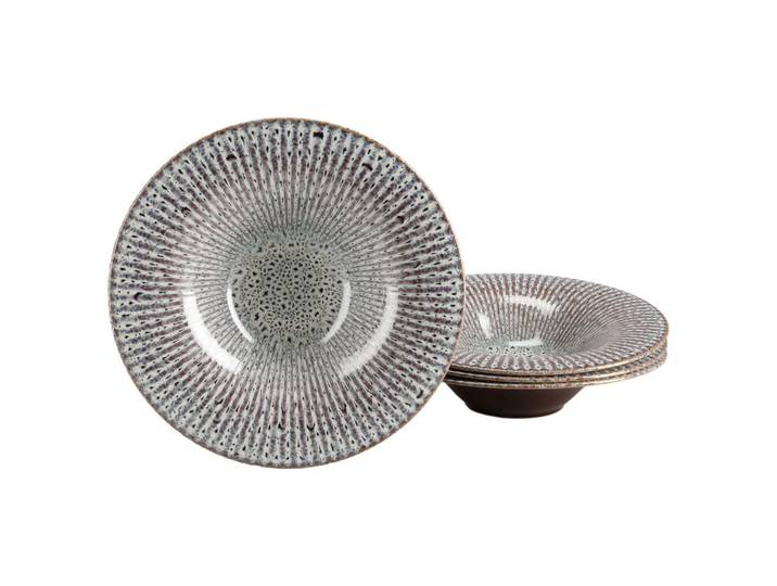 Creatable Gourmetteller, Schwarz, Sandfarben, Keramik, 4-teilig, Abstraktes, rund, 6.5 cm, stapelbar, Geschirr, Teller, Barbecue-Teller & Spezialteller