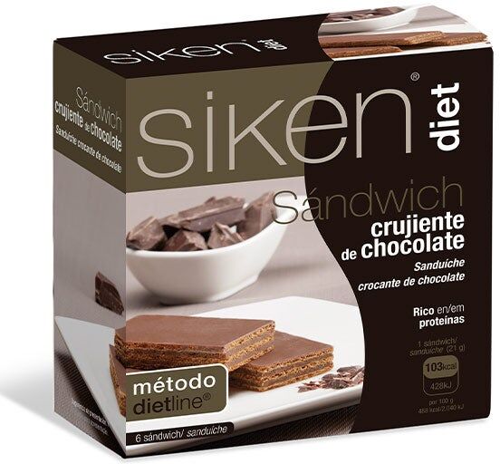 SIKEN Diet Sándwich Crujiente De Chocolate
