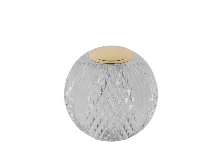 Lucide Led-Tischleuchte Cintra, Transparent, Kunststoff, 11x10.5x11 cm, RoHS, Reach, 3 Helligkeitsstufen, Touch-Schalter (on/off), Lampen & Leuchten, Innenbeleuchtung, Tischlampen