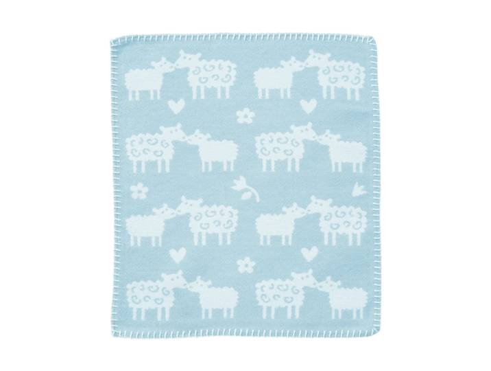 Klippan Yllefabrik Doudou Bää Light blue, 34x40 cm