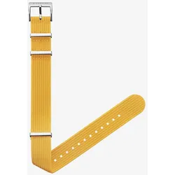 STERNGLAS - STRAP - Nylonarmband - Field - signalgelb - silber / 20 MM