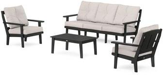 POLYWOOD Mission 4-Piece Deep Seating Set with Sofa