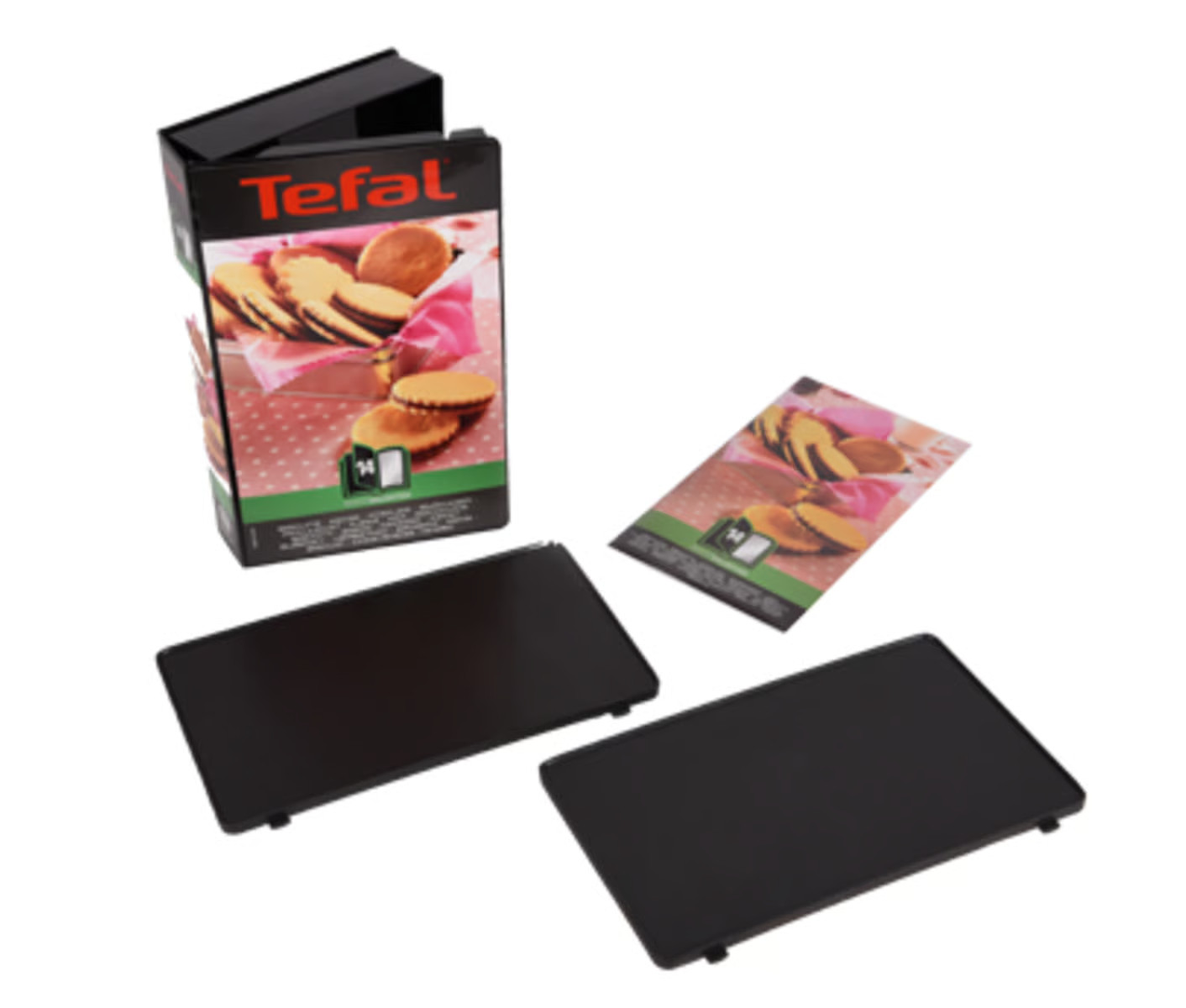 Tefal Snack Collection koekjesplaat en niet-stick bakplaat set XA801412 Zwart B: 242 mm, D: 155 mm, H: 44 mm