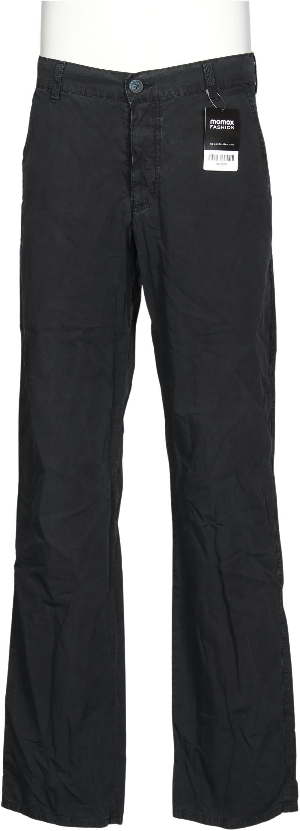Giorgio Armani Jeans Herren Stoffhose, Schwarz, Gr. W32, Baumwolle - Second Hand