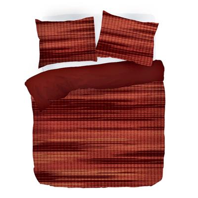 Bettwäsche KAYORI "Yona", rot, B/L: 155cm x 220cm, 1 Stk., 1 Stk., Mako-Satin, B/L: 80cm x 80cm, 2 Stk., Mako-Satin, Obermaterial: 100% Baumwolle, Bettwäsche, Bettwäsche, 100% reiner Bio-Baumwoll-Satin