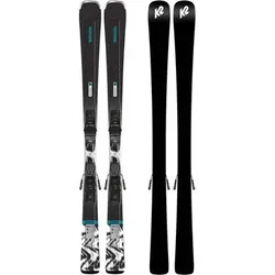 K2 Damen Ski DISRUPTION 76 W LTD - ERP 10 Quikclik black - anthracite SET, Größe 163 in Schwarz Schwarz
