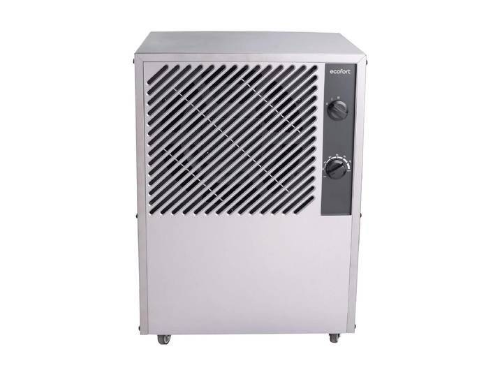 Luftentfeuchter Ecofort ecoQ DryAir 25L Task 100 m² , silber (silberfarben), B:37,5cm H:53,5cm T:31cm, Luftentfeuchter, Luftentfeuchter