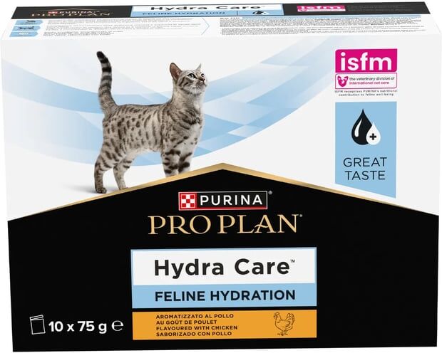 Pro Plan Veterinary Comida húmida para gato Hydra Care Pollo 10 Uds 75g