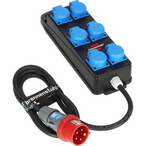 Brennenstuhl CEE-Stromverteiler BSV P, mobil, für außen, 6x Schutzkontakt 230V