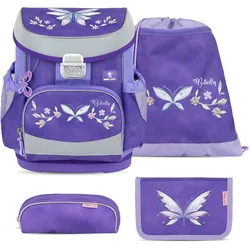 Belmil Belmil Mini-Fit ergonomisches Schulranzen-Set 4-teilig "Starlight Wings" Koffer24
