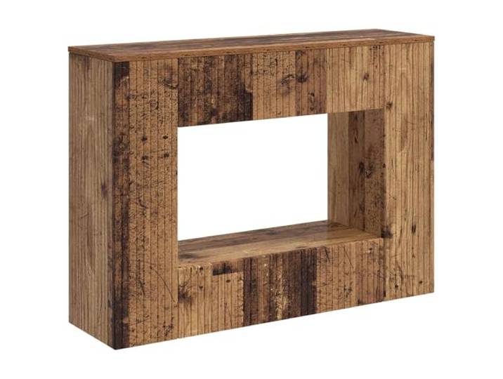 KDACVBMG Konsolentisch aus antikem Holz, 101 x 29 x 74 cm, Ingenieurholz Aufbewahrung mit Regalen und Schubladen, minimalistisches Design, Flur, Wohnzimmer, Büro, Reinigung mit weichem Tuch