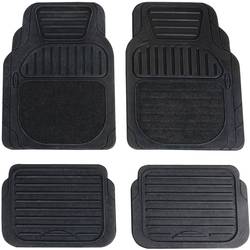 CONRAD 74917 Fußmatte (universell) Passend für (Auto-Marke): Universal Gummi, Textil Schwarz