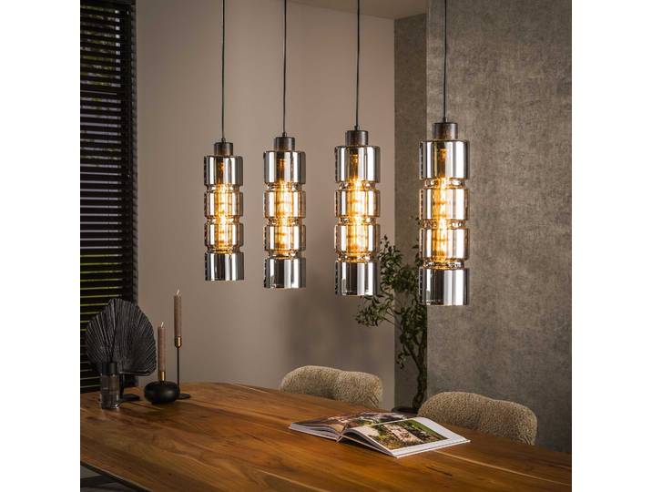 Hanglamp 4L cylinder glas