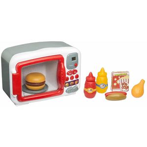 Idena Haushaltsspielzeug 40470, Kinder-Mikrowelle mit Sound & Licht, 27 x 19 cm