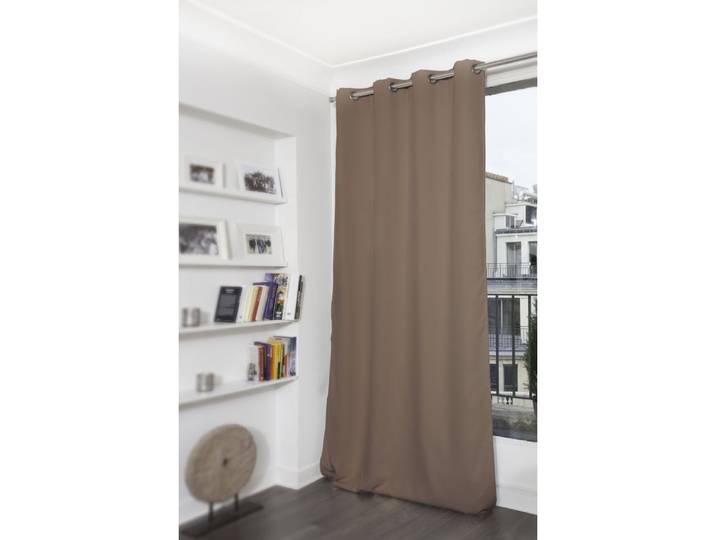Rideau occultant oeillets beige mc8220 140lx300h