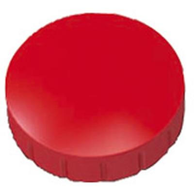 MAUL Rundmagnet Solid 24 mm 0,6 kg Haftkraft 10 Stück rot Packung mit 24 Stück
