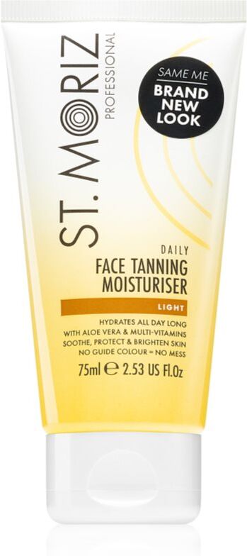 St. Moriz Daily Tanning Face Moisturiser crème auto-bronzante hydratante visage type Light 75 ml