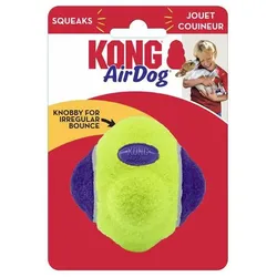 3x KONG Airdog Squeaker Knobby Ball Xs/S (634.6226) (Ballspielzeug Hund), Hundespielzeug