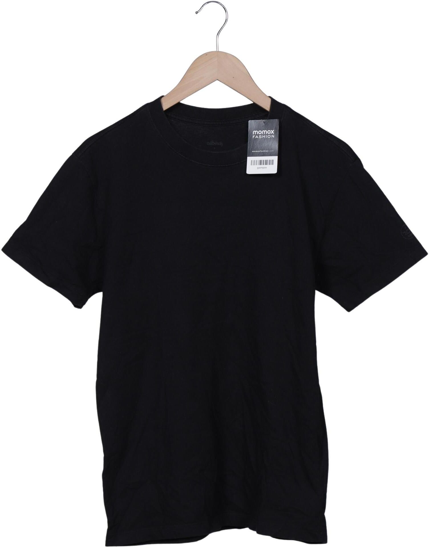 Allbirds Herren T-Shirt, Schwarz, Gr. S, Baumwolle - Second Hand