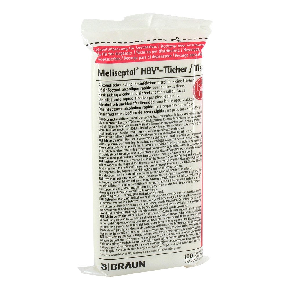B. Braun Melsungen AG Meliseptol Hbv Tücher Nachfüllpackung 01889412