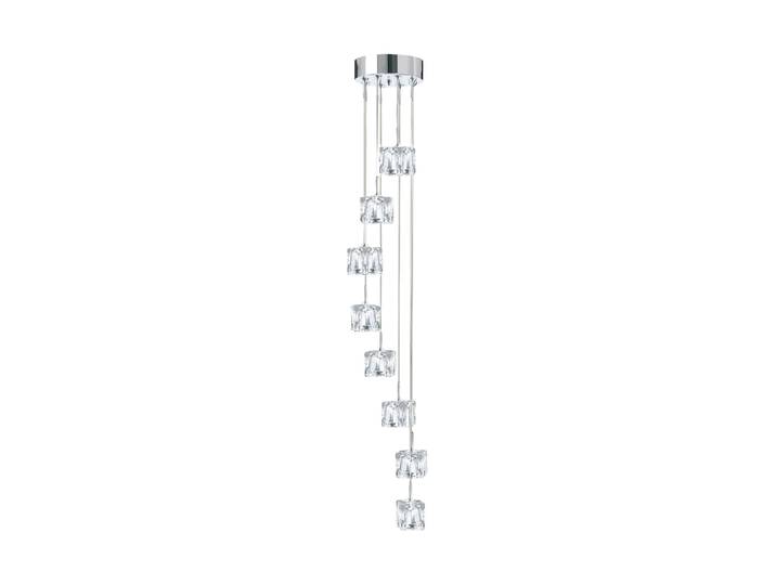 Dimmbare LED Design Hängelampe „Ice Cube“ Silber Searchlight