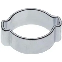 2-Ohr-Schlauchklemme 10mm 100 Stück verzinkt
