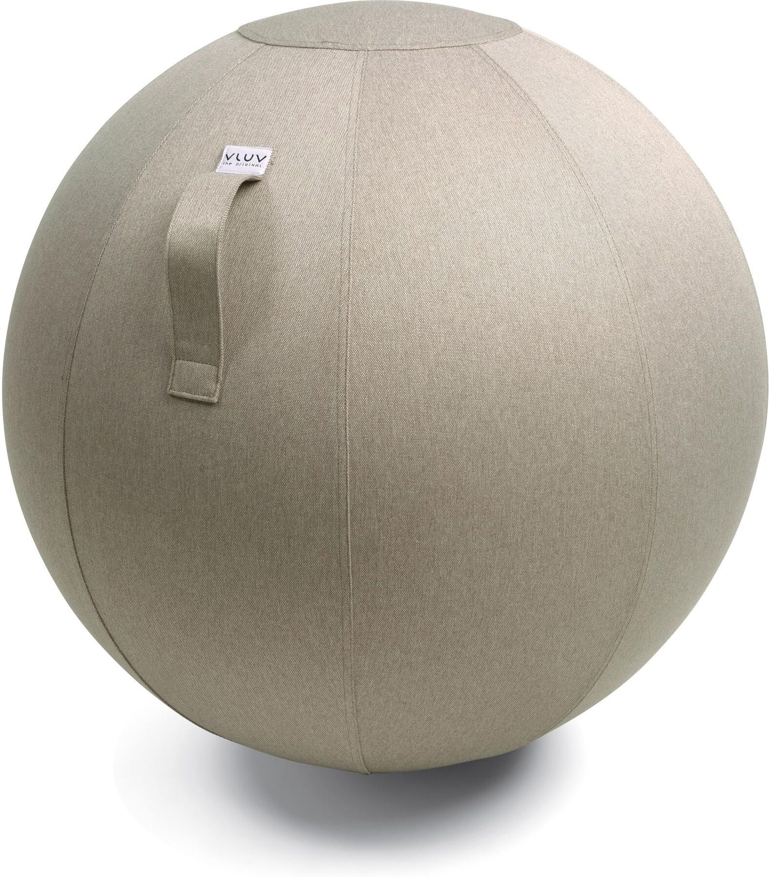 Sitzball VLUV "Leiv Stoff Sitzball", grau, B:75cm H:75cm T:75cm, Polyester, Bälle, Sitzball grau 1.800 g