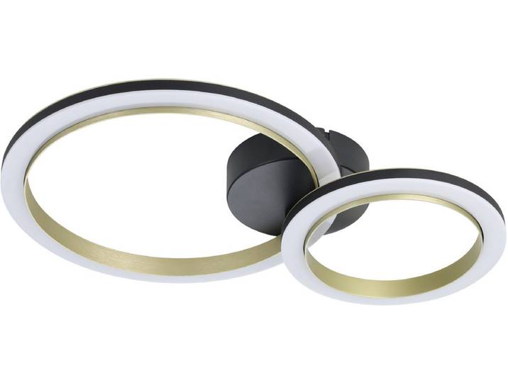 EGLO Calliera Plafondlamp - LED - 42 cm - Zwart/Goud/Wit - Dimbaar