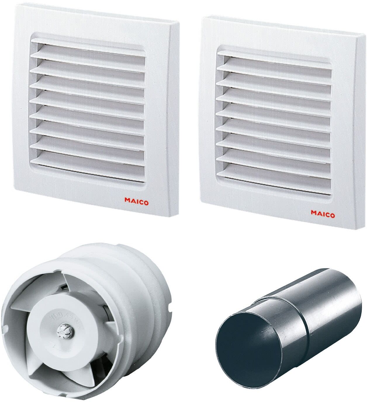 MAICO AKE 100 supply air set for basement dehumidification set DN 100, 0093.1642