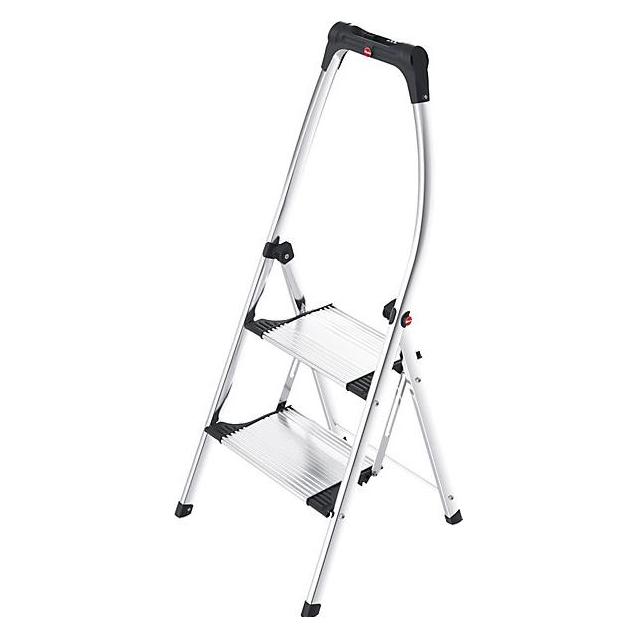 Hailo K100 TopLine, Komfort-Trittleiter, 2 Stufen (Stehleiter, 53 cm) (4302-301)